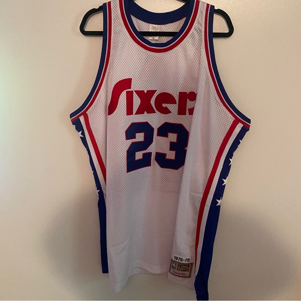 NBA Philadelphia 76ers Sixers Hardwood Classics Joe Bryant 23 Jersey 2XL New